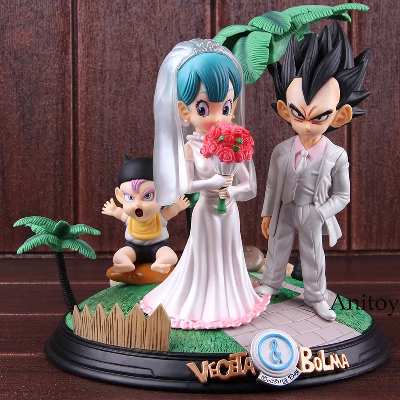 Игрушка из аниме Dragon Ball Vegeta& Bulma свадебный день ПВХ Статуя Фигурка Коллекционные Фигурки игрушки Dragon Ball Набор