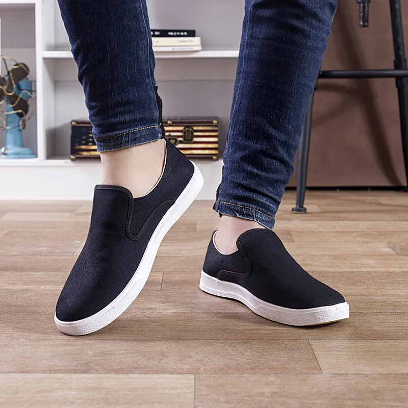 Обувь в стиле старого Пекина мужские тонкие туфли из парусины для студентов