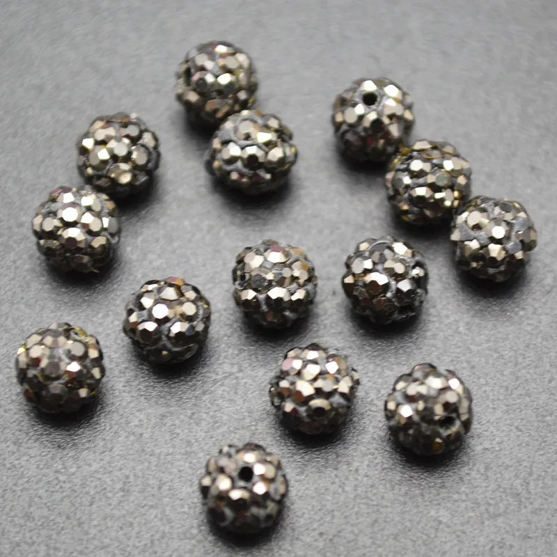 

6mm 8mm 10mm Black Hematite Color Clay Round Loose Beads