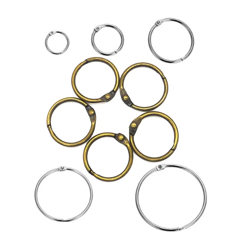 5 шт./лот серебряная металлическая Обложка для книг с отрывными листьями