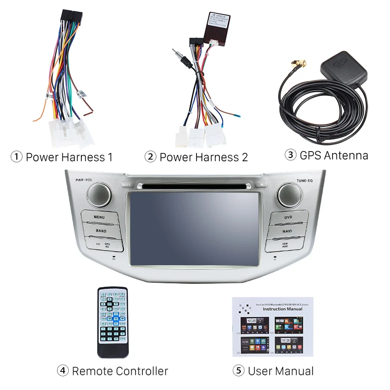 Harfey 2Din Android 8,0 " Автомагнитола для Lexus RX 400h RX 330 RX 350 RX 300 Toyota Harrier gps мультимедийный плеер головное устройство