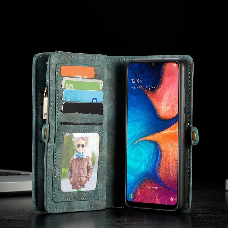 For Samsung Galaxy A20 A30 Case Leather Wallet Cover Phone Bag Case for Coque Samsung Galaxy A20 A205F A205 A 20 SM-A205F Case