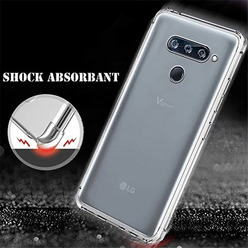 Мягкий противоударный защитный ТПУ силиконовый чехол для LG серии V40/V40 ThinQ X Power 3