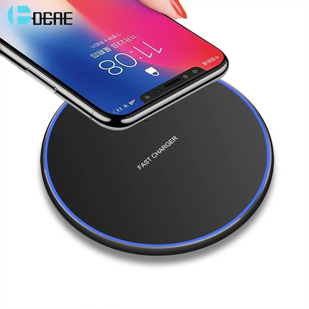 Беспроводное зарядное устройство DCAE 15 Вт Qi для Samsung S9 S10 iPhone 11 Pro X XS MAX XR 8 Xiaomi Mi 9 Huawei