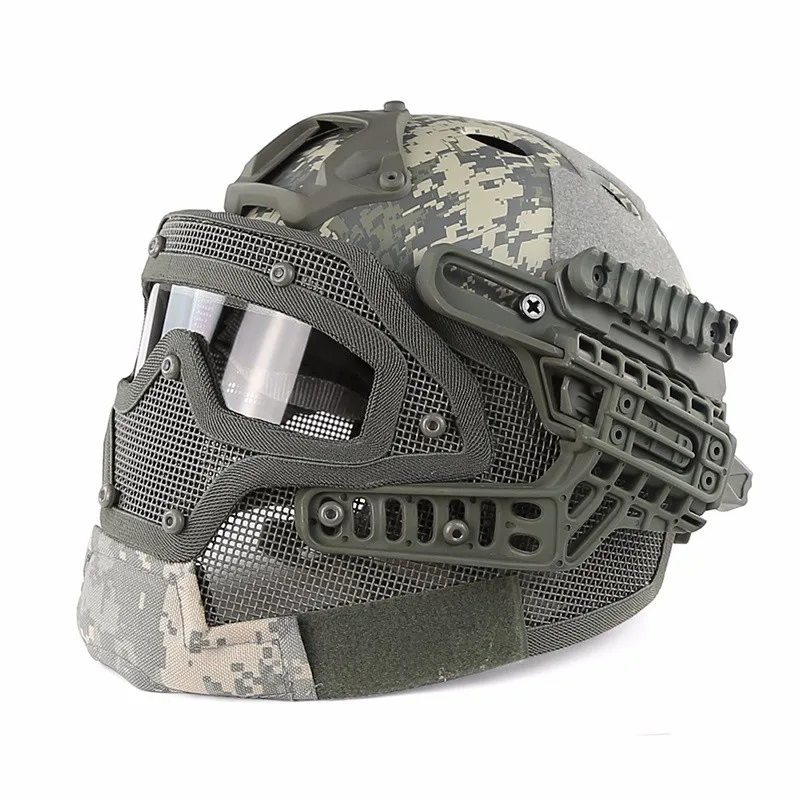 EMERSON G4 Тактический Шлем PJ ABS маска с Goggle для военного страйкбола пейнтбола армии WarGame Мотоцикл Велоспорт охота