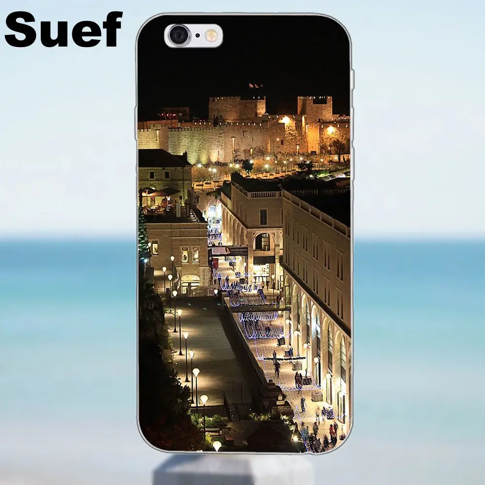 Suef выплачиваемая стена-Иерусалим Израиль для iPhone 4 4S 5 5S 5C SE 6 6S 7 8 Plus X Samsung Galaxy J1 J3 J5 J7