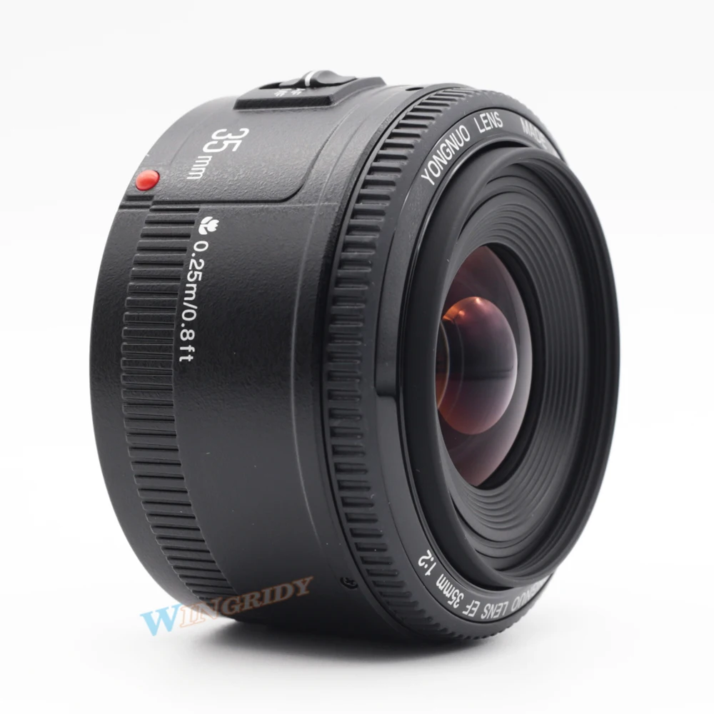 35 мм Объектив Светодиодная лампа для видеосъемки Yongnuo YN35mm F2.0 широкоугольный