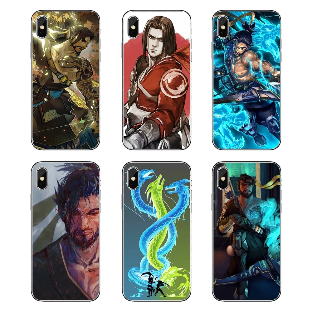 Прозрачные мягкие чехлы для Huawei Honor 8 8C 8X 9 10 7A 7C Mate 20 Lite Pro P Smart Plus OVERWATCH Hanzo Heroes