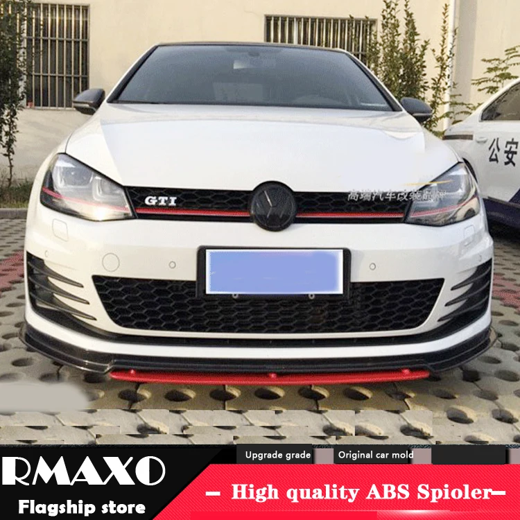 Для GOLF ABS защита выхлопного отверстия заднего бампера для- Volkswagen GOLF 7,5 набор бампер задняя Передняя Лопата задний спойлер