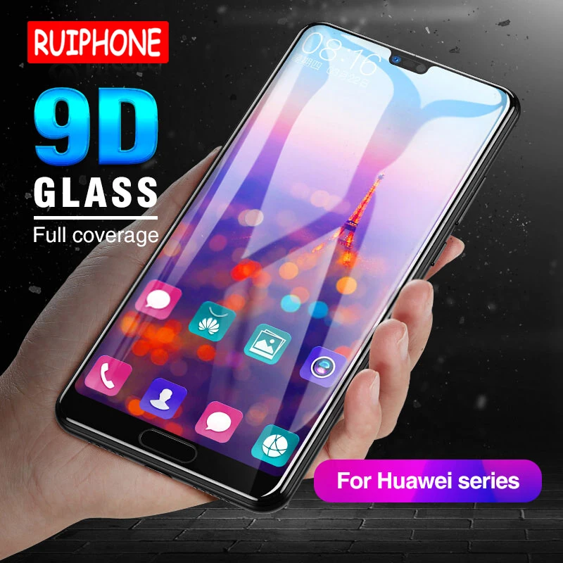 Закаленное стекло RUIPHONE 9D для Huawei Honor 8C пленка 10 8X полная защита экрана Y9 2019 P20 lite