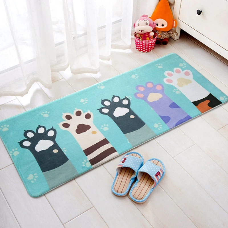 Нескользящие Коврики для домашнего декора с рисунком кота из мультфильма