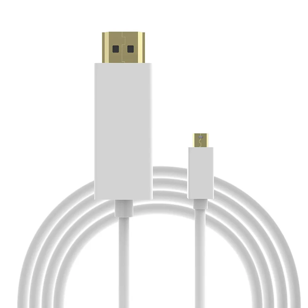 1 8 м/6 футов штекер Mini DP к штекеру HDMI кабель Thunderbolt Displayport адаптер для Macbook Pro Air Для