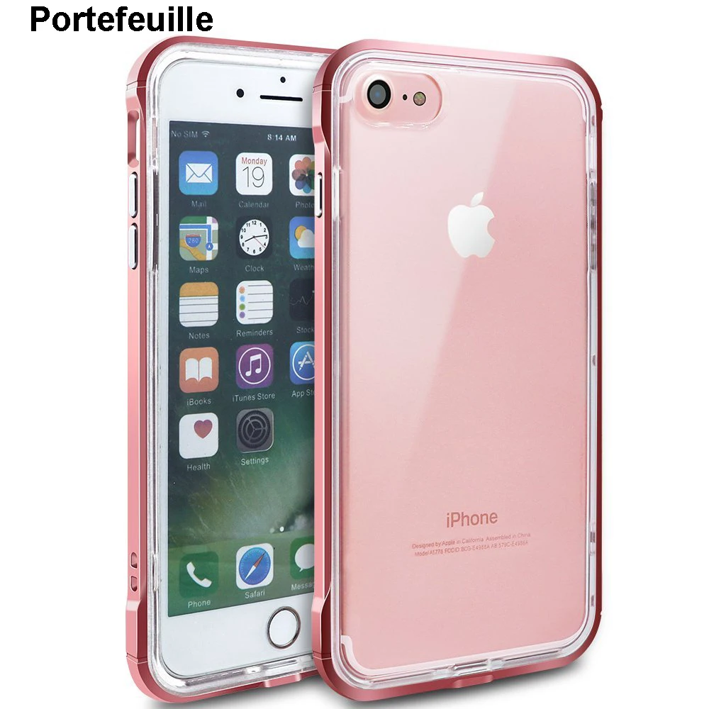 Чехол для iPhone 7 гибридный мягкий защитный ударопрочный жесткий чехол из ТПУ с