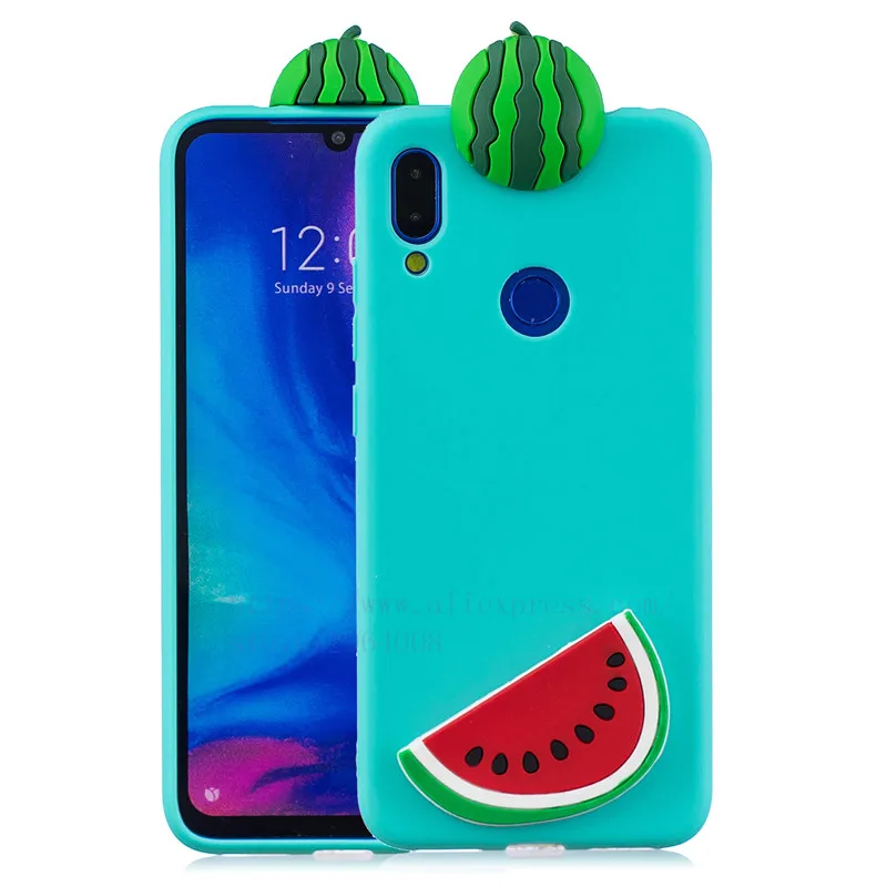 e TRISEOLY для Xiaomi Redmi Note 7 Чехол Redmi 7 3D стерео патч мягкий силиконовый бампер набивной чехол с изображением животного для телефона Xiomi Redmi Note7 - Цвет: e