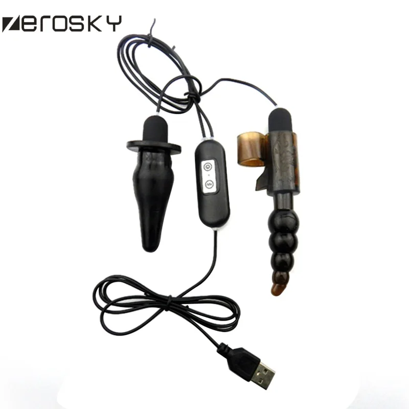 Zerosky USB Power Sex Anal plug Female Masturbation Vibrating Massage Stick Jump Egg Vibrator Toys for Women | Красота и здоровье