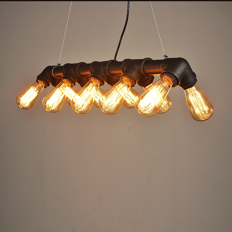 Винтажная индустриальная водопроводная Подвесная лампа для столовой бар