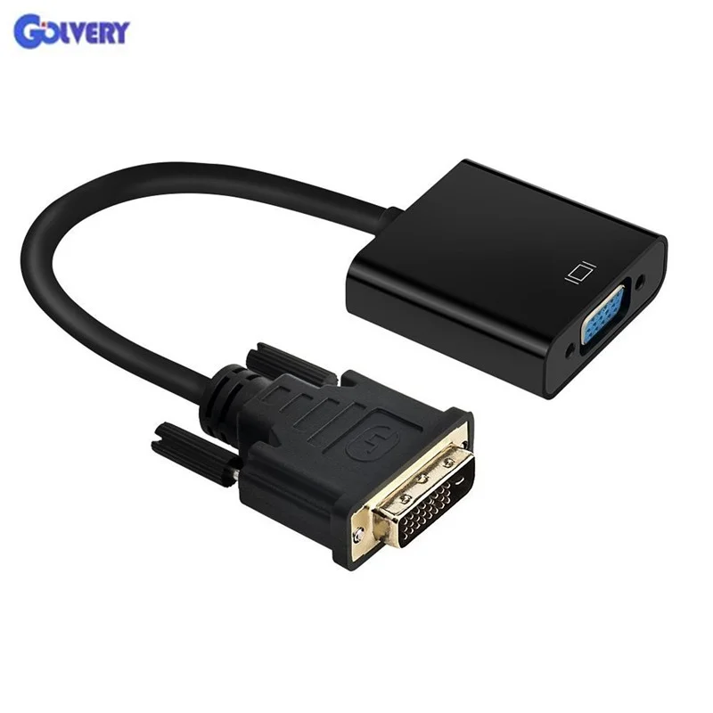 Адаптер DVI VGA для монитора ПК активный 1080P D 24 + 1 в видео кабель конвертер (M/F