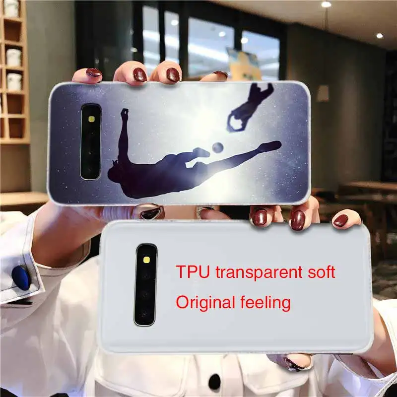Мягкий чехол для Samsung Galaxy S21 S20 S11 S10 S9 S8 Plus S7 Edge S10e Ultra Fire футбольный мяч | Мобильные