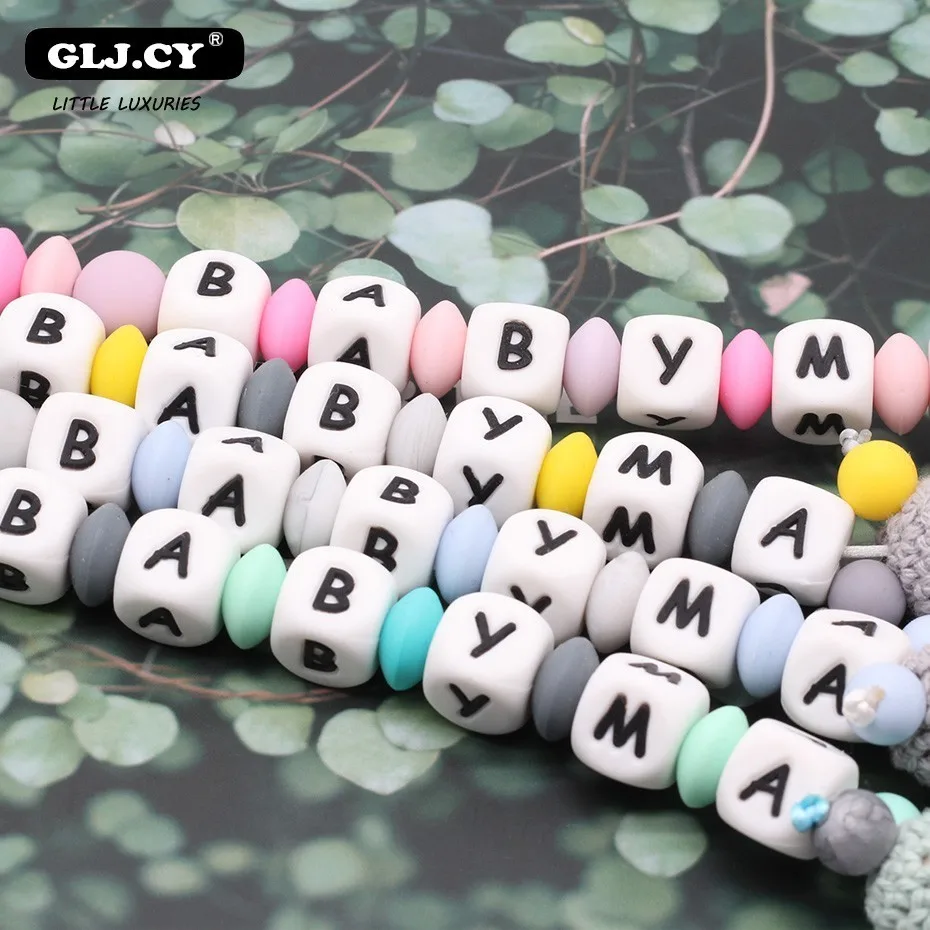 Новинка 2019 зажим для соски с именем мультяшная панда силиконовые бусины детские