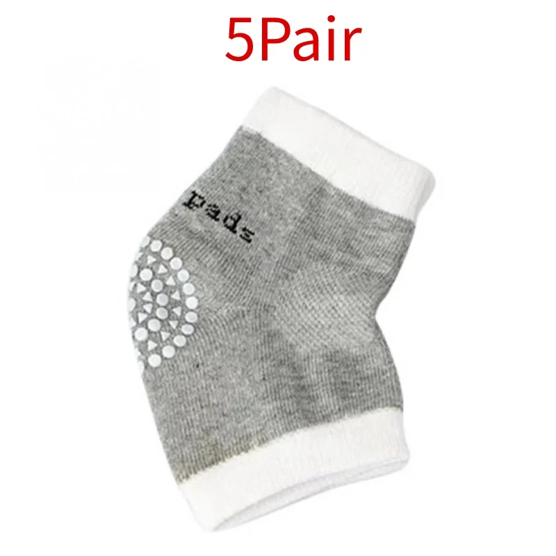 5 pair Grey 1/5/10 пар Детские наколенники для детей, защитные наколенники, налокотники и наколенники для детей ясельного возраста ноги более теплое колено Поддержка протектор дети коленной чашечки - Цвет: 5 pair Grey