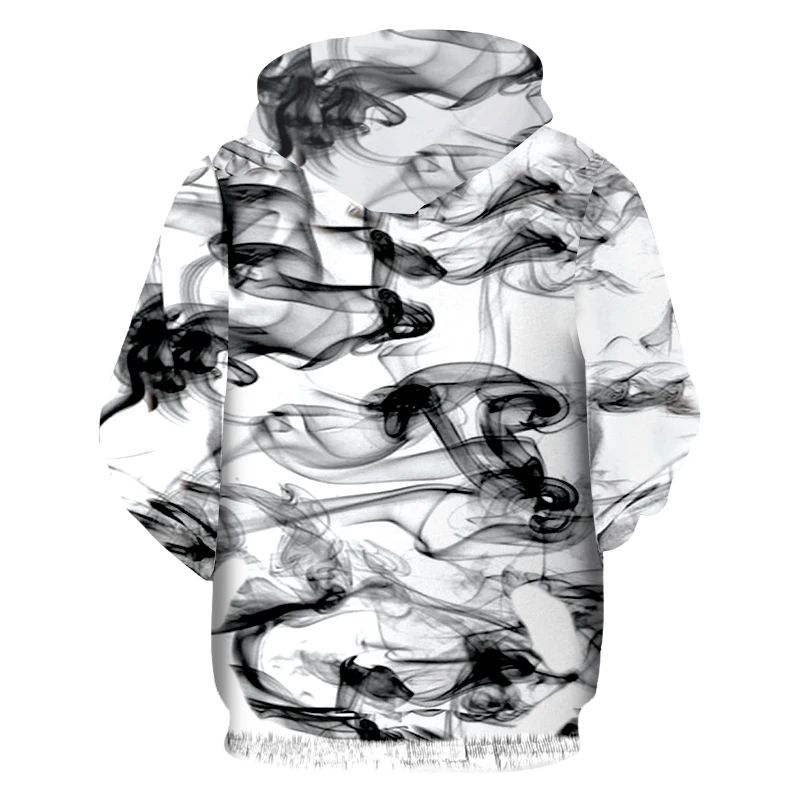CJLM 2018 Harajuku мужские 3d толстовки с капюшоном крутым принтом акварельные Dreamy Smoke