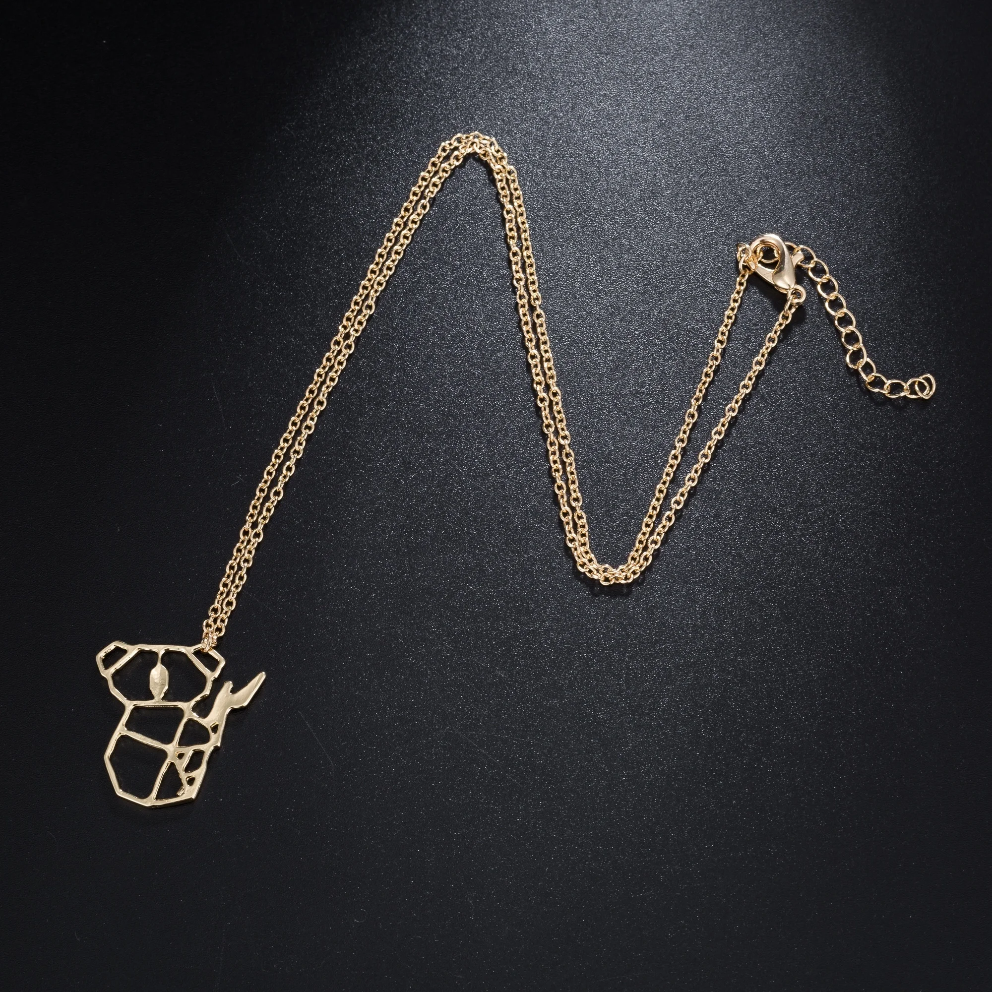 Cute Hollow-out Australian Koala Bear Feature Necklace Charm Animal Jewelry for Women Kids Children Day Gift | Украшения и
