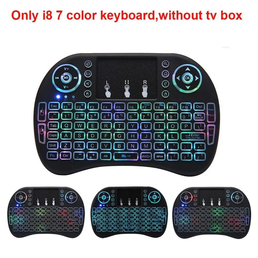 Only the keyboard Ilebygo X88 pro Android 9,0 ТВ коробка 4G 64G RK3318 4 ядра 2,4G и 5G Wi-Fi 4 K HDR Smart Декодер каналов кабельного телевидения USB 3,0 Поддержка 3D фильм Ott Box - Цвет: Only the keyboard