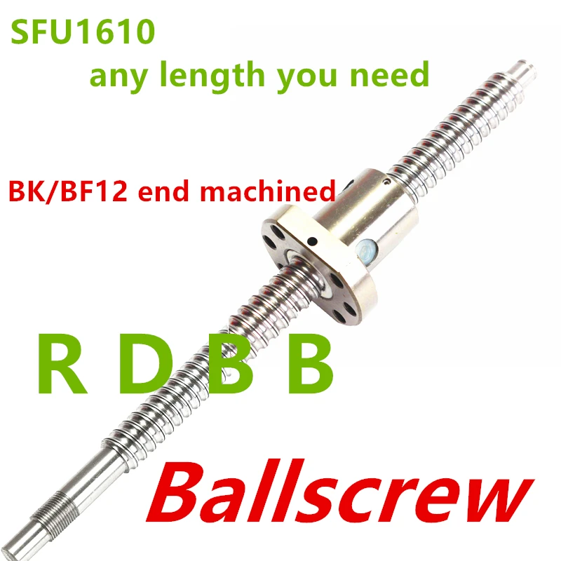 Новинка SFU1610 200 250 300 350 400 450 500 550 600 650 700 750 мм 800 790 330 с одной фланцевой шариковой
