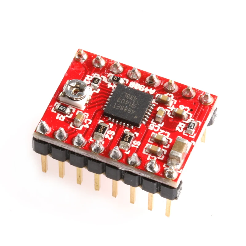 5 шт. A4988 StepStick шаговый Драйвер + радиатор для Reprap Pololu 3D принтер красный W312| |