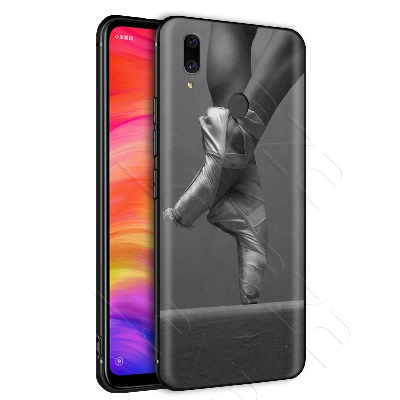 Балетные танцевальные шлепанцы для девочек чехол Xiaomi Redmi Note 8 9 S K30 Pro MI MAX 3 6 SE A1 A2 A3 10