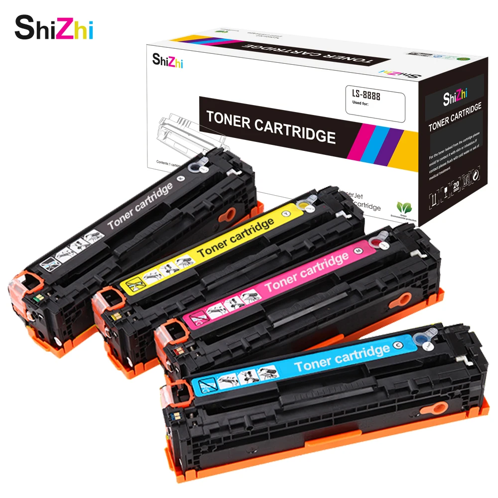 SHIZHI 128a CE320A CE321A CE322A CE323A совместимый тонер картридж для HP Color laserjet CP1525N 1525NW CM1415FN 1415FNW