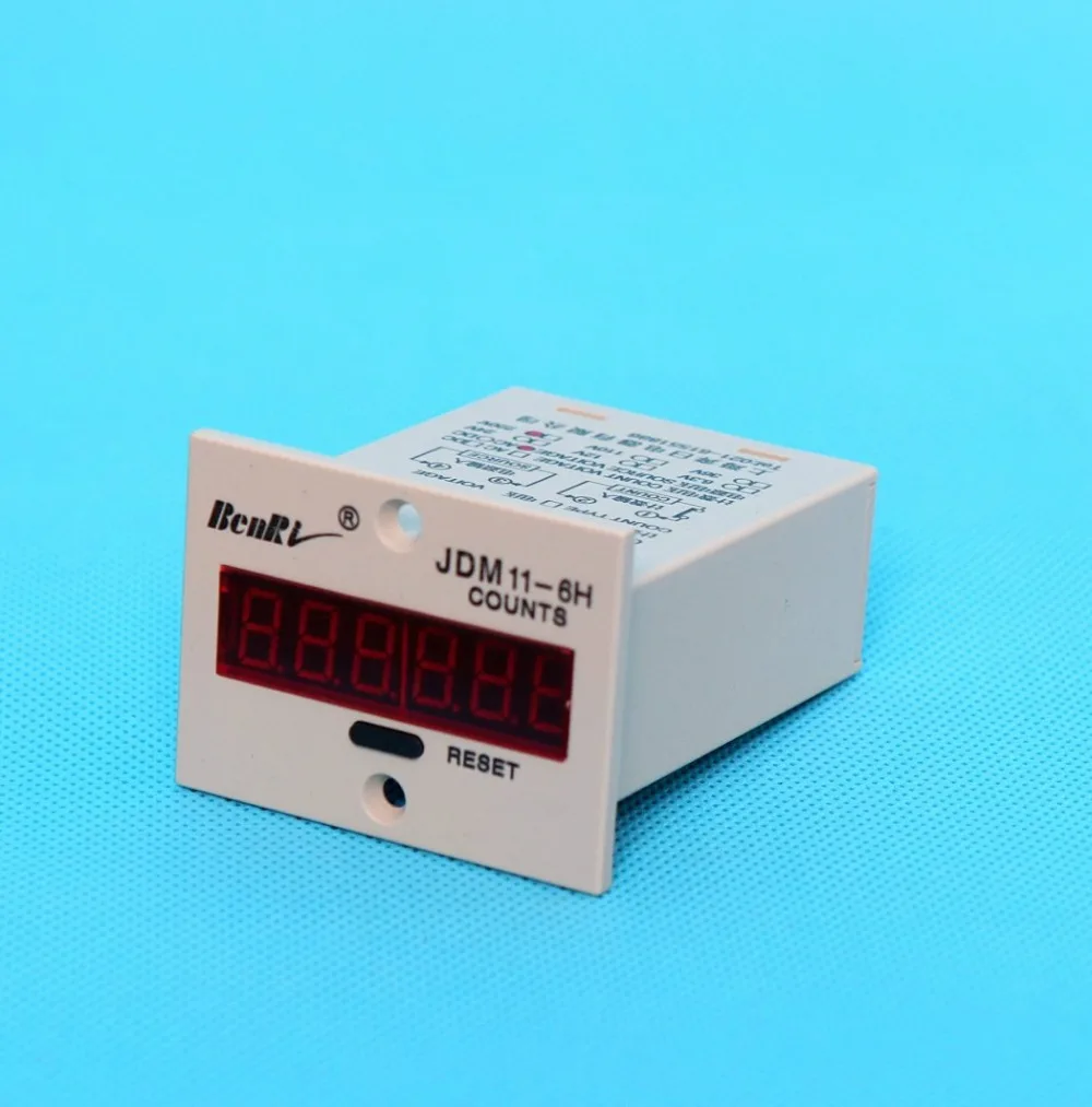 Электронный счетчик с 6 цифрами 2 шт. Затемняющая память подсчетом напряжения