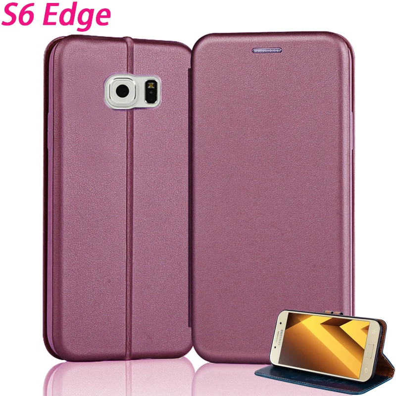 YonLinTan кожаный магнитный чехол для Samsung Galaxy S6 Edge Plus/iPhone 6 s S6edge 5 1 "Чехол-книжка