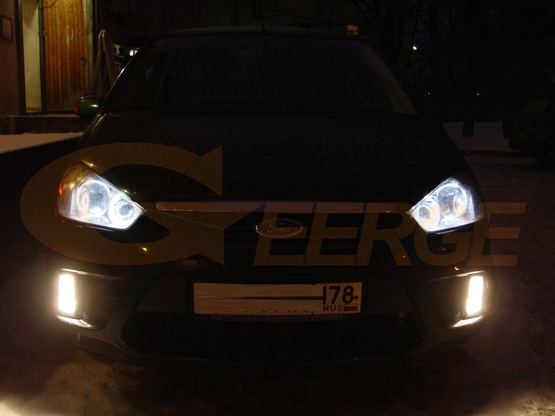 Для Ford C-Max MkI 2008 2009 2010 галогенные фары отличные ангельские глазки Ультра яркое освещение ccfl ангельские глазки комплект Halo Кольцо
