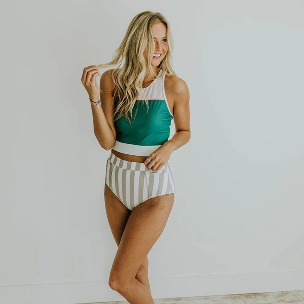 2019 ROSIELARS Летняя Пляжная Сексуальная танкини из двух частей для женщин купальник