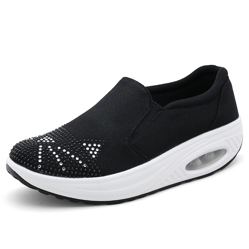 Демпфирующие женские кроссовки Светоотражающая обувь на платформе для