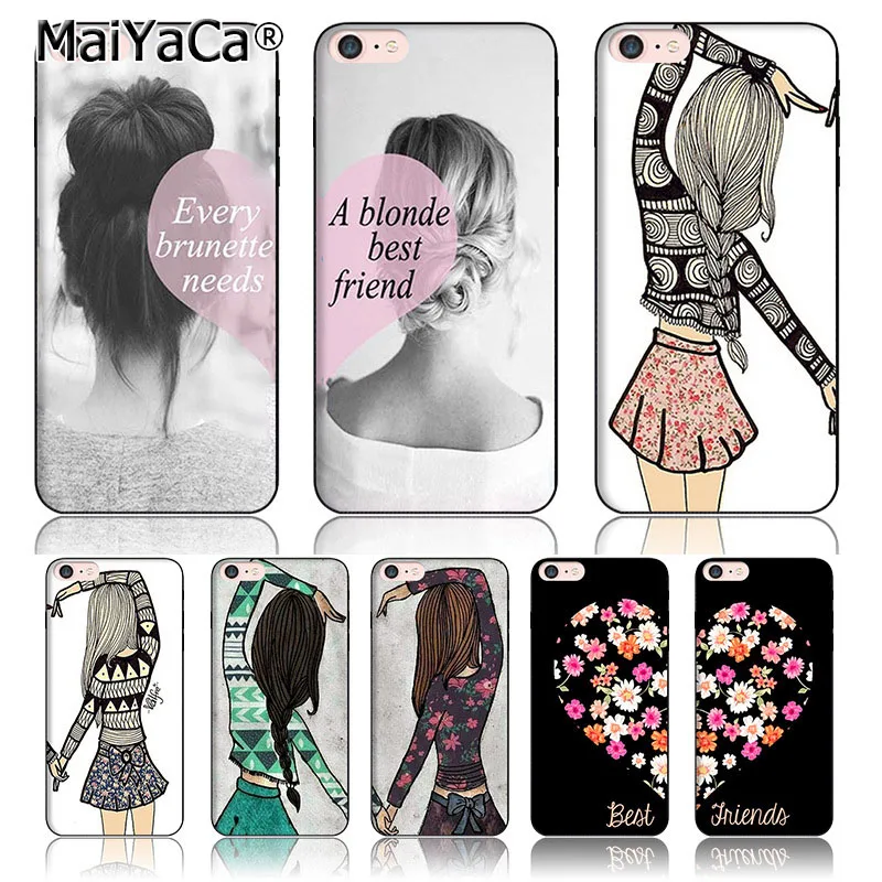 Чехол для телефона MaiYaCa BFF Best friends girly цветной чехол аксессуары iPhone5 5s 6 6s 7 7plus 8 8plus X