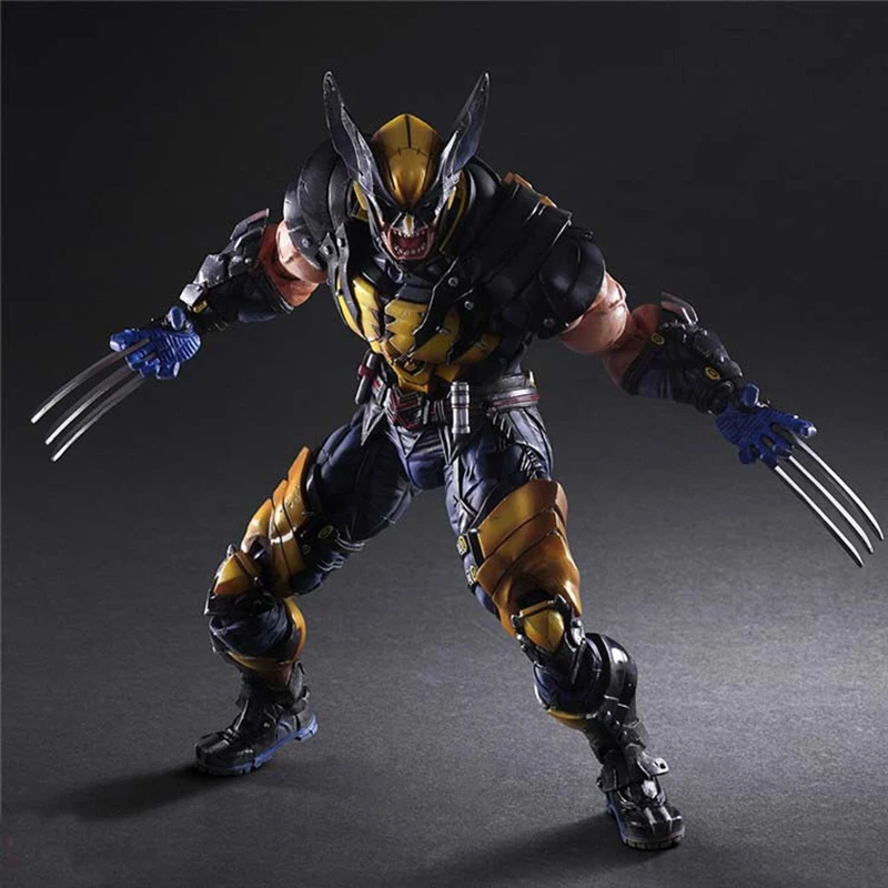 26 см Pa Super Hero X-man кукла «Росомаха» Play Arts Logan Jointed Move Модель Классические Фигурки игрушки для мальчиков Рождественский подарок