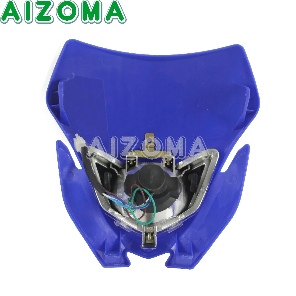 Супермото велосипед универсальный H4 35 Вт галогенная фара маска для Suzuki Honda Yamaha WR