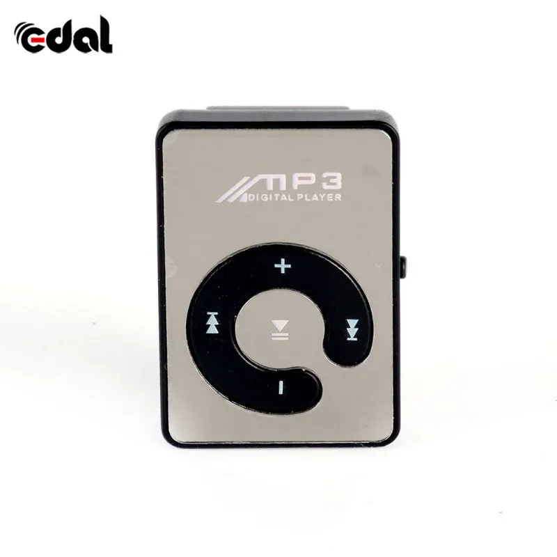 EDAL новейший мини зеркальный зажим USB цифровой Mp3 дешевый музыкальный плеер