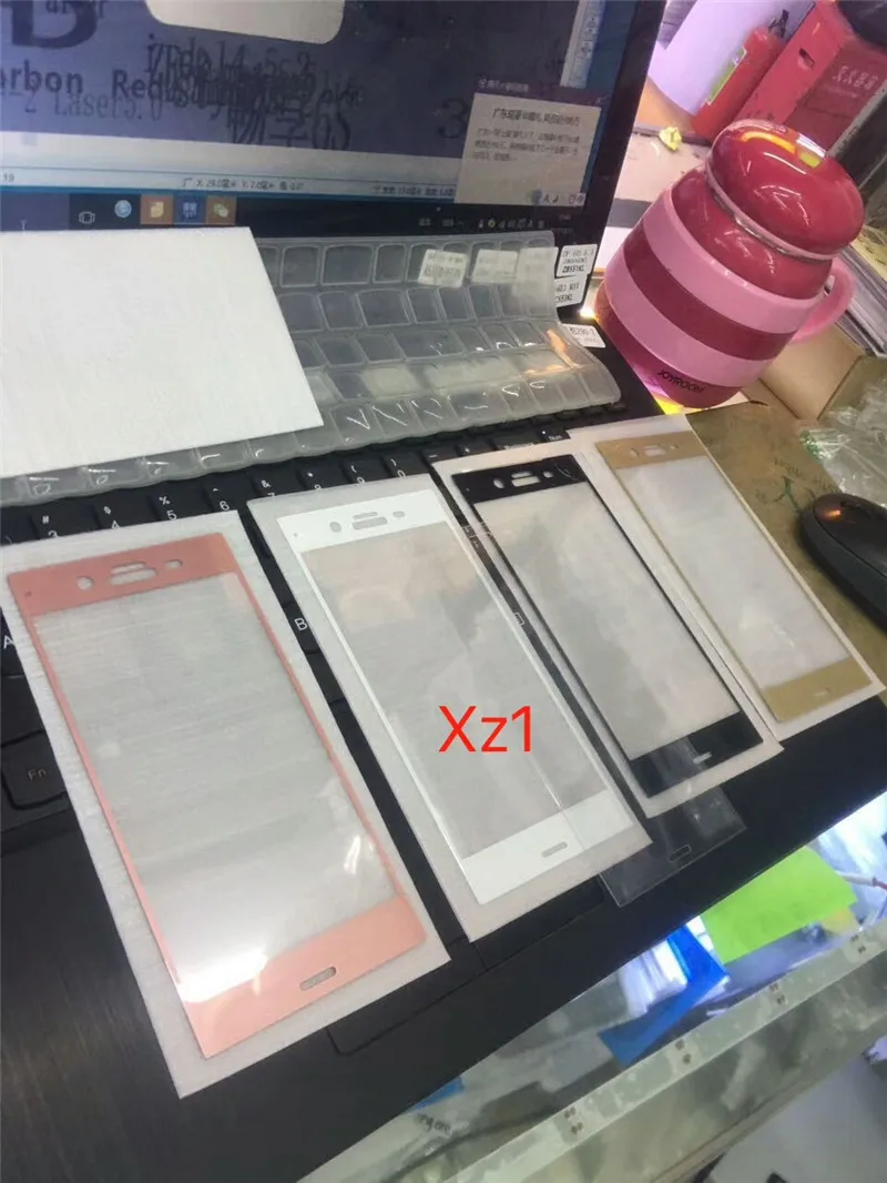 Цветная защитная пленка из закаленного стекла для Sony XZ1 G8341 G8342 Xperia Dual | Мобильные