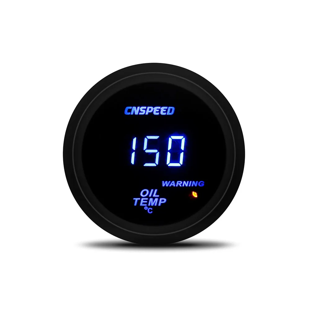 Oil gauge CNSPEED " 52 мм Цифровой турбинный автомобильный измеритель пульса температура воды PSI масляный Манометр вольтметр и тахометр YC101332 - Цвет: Oil gauge