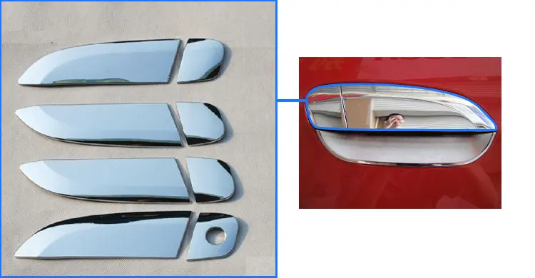 Для Chevrolet Sail 2010- Sail классические хромированные дверные ручки Чехлы Chevy Chromium Стайлинг автомобильные аксессуары наклейки для стайлинга автомобилей