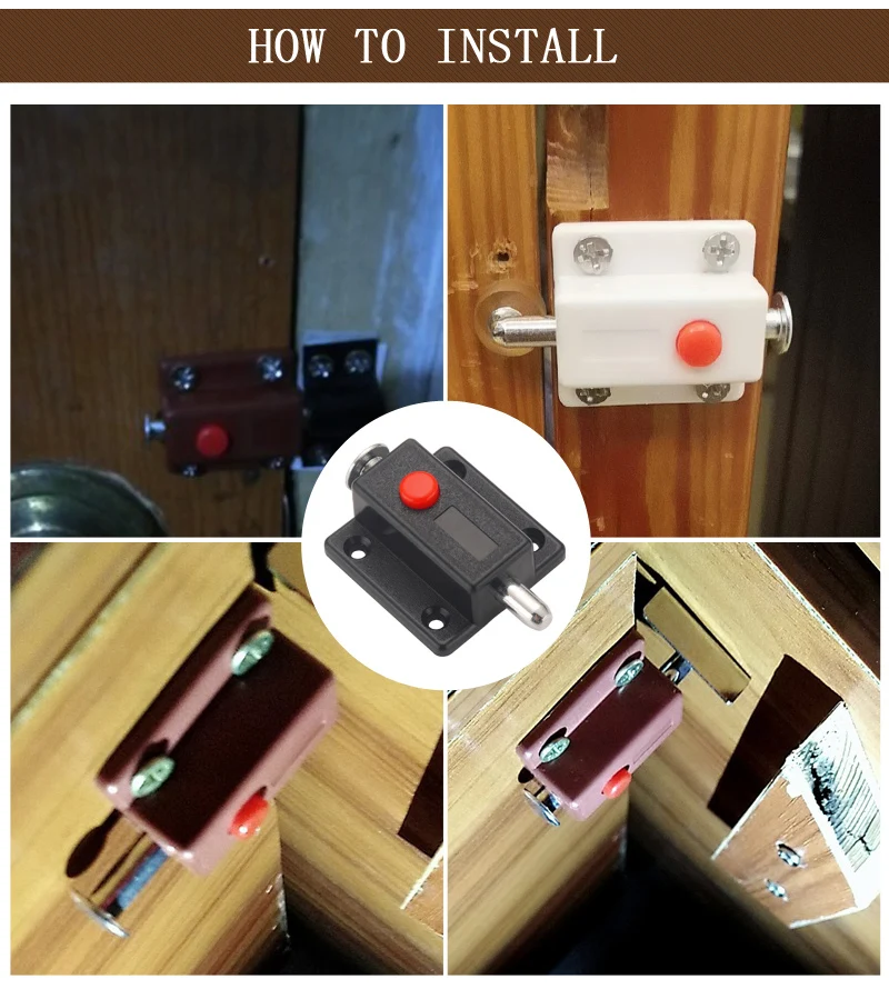 Myhomera, 2 шт., дверные болты, защелка, замок для двери, окна, шкафа, коробка, шкаф, скользящий шкафчик, домашний защитный болт, сделай сам, мебельная фурнитура