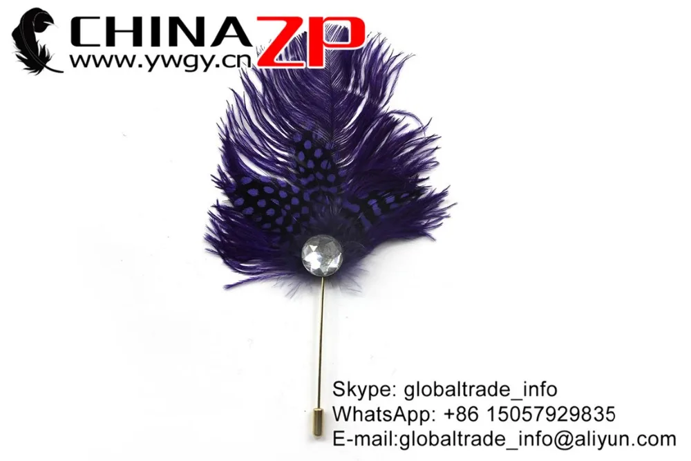 Брошь для волос с перьями страуса китайского производства | Дом и сад