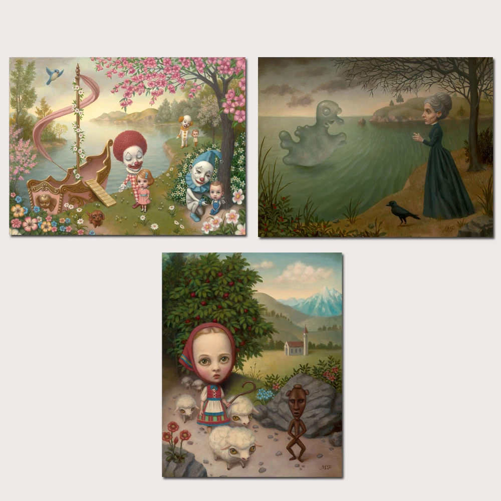 Абстрактный фотографический плакат Mark Ryden Peck Magda Картина на холсте для гостиной
