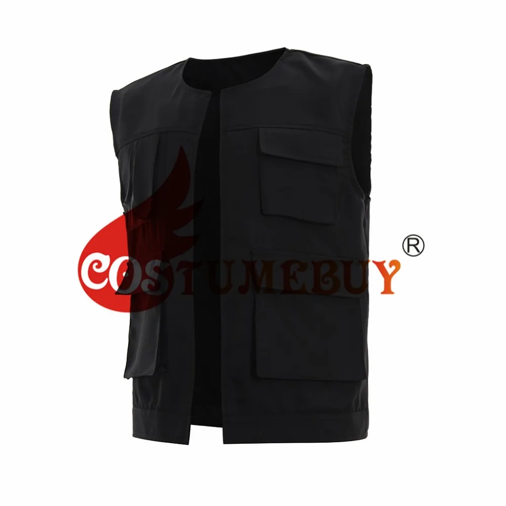 CostumeBuy Звездные войны Империя ударяет обратно Хан Solo жилет костюм Взрослый мужской Звездные войны жилет куртка любой размер L920