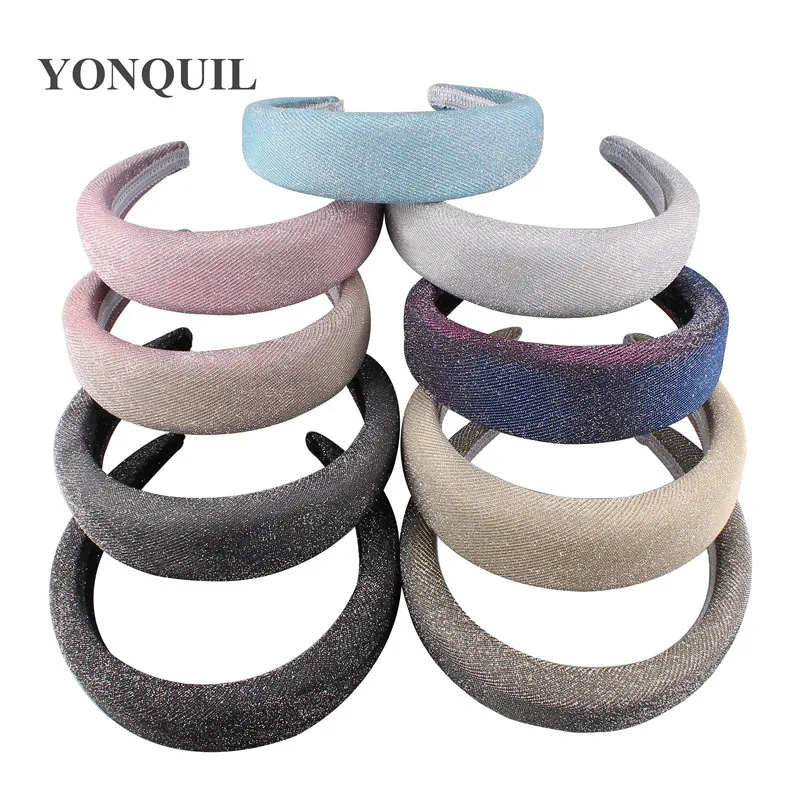

New Fashion 4CM Thick Velvet BlingBling Headbands Round Vintage Women Hair Accessories Hair Band Headwear Plastic Hairbands
