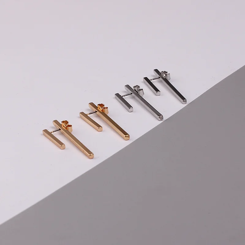 Новинка простые креативные геометрические серьги-гвоздики для женщин и девушек