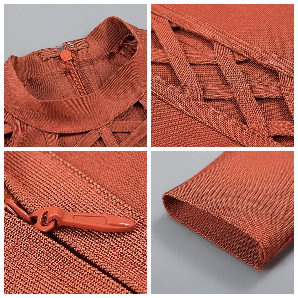 CIEMIILI 2018 Лето Для женщин Бандажное платье три четверти выдалбливают длиной выше